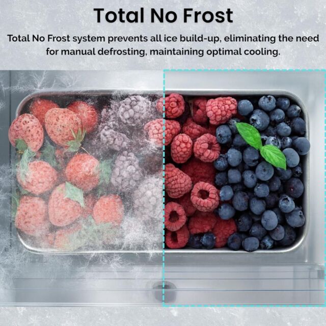 Teknix FFPH186W 60cm Frost Free Fridge Freezer - White