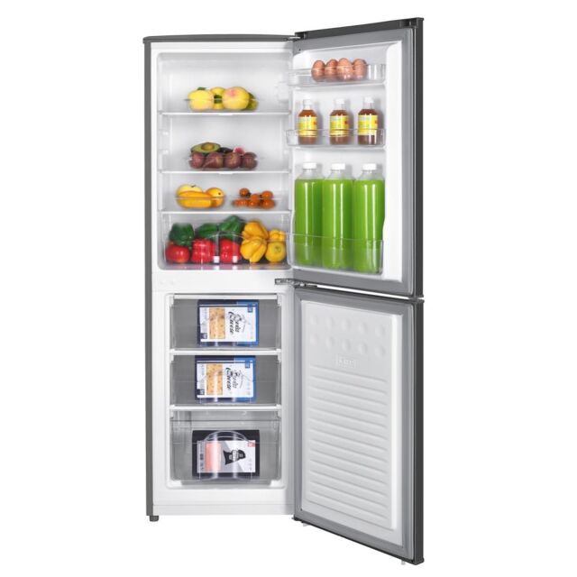 Teknix STF1448S Fridge Freezer 87/55 litres, E rated, Glass Shelves, 3 Drawers, H1440mm, W480mm 