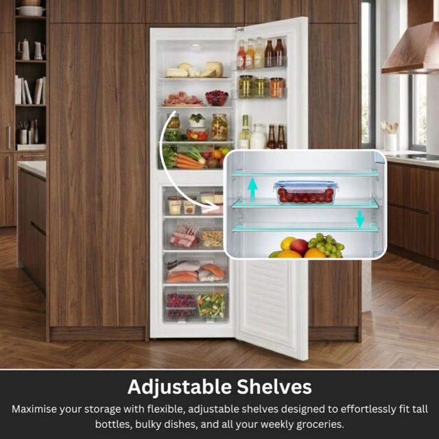 Teknix STF1725W 55Cm X 172Cm Fridge Freezer - White