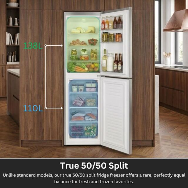 Teknix STF1725X 50/50 Fridge Freezer Static - Inox
