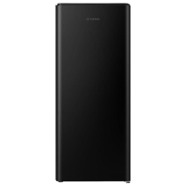 Teknix T2R128B 52cm Retro Fridge with Ice Box - Black