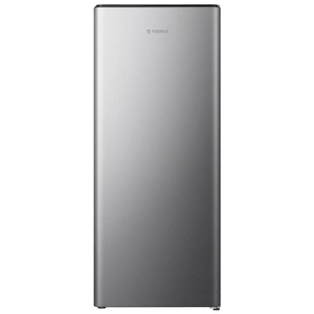 Teknix T2R128S 52cm Retro Fridge with Ice Box - Silver