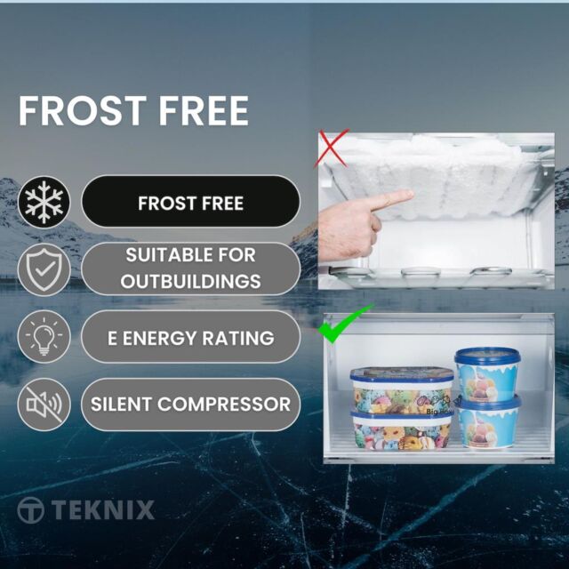 Teknix TFF1715W 171cm Tall Freezer Total No Frost - White
