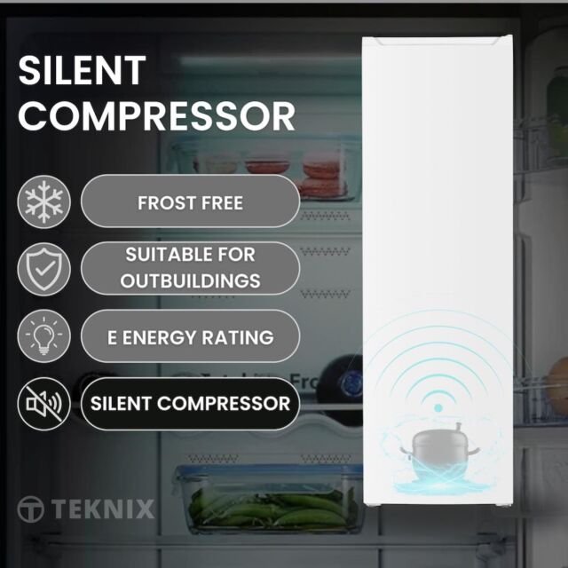 Teknix TFF1715W 171cm Tall Freezer Total No Frost - White
