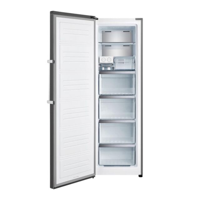 Teknix TH60TNFBIX 60cm Tall Freezer Total No Frost with Metal Tech Cooling - Black Steel