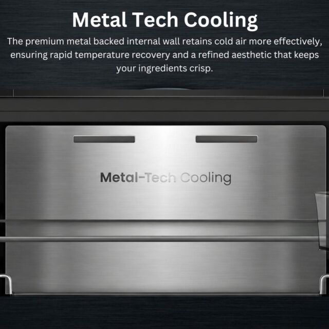 Teknix TH60TNFW 60cm Tall Freezer Total No Frost with Metal Tech Cooling - White