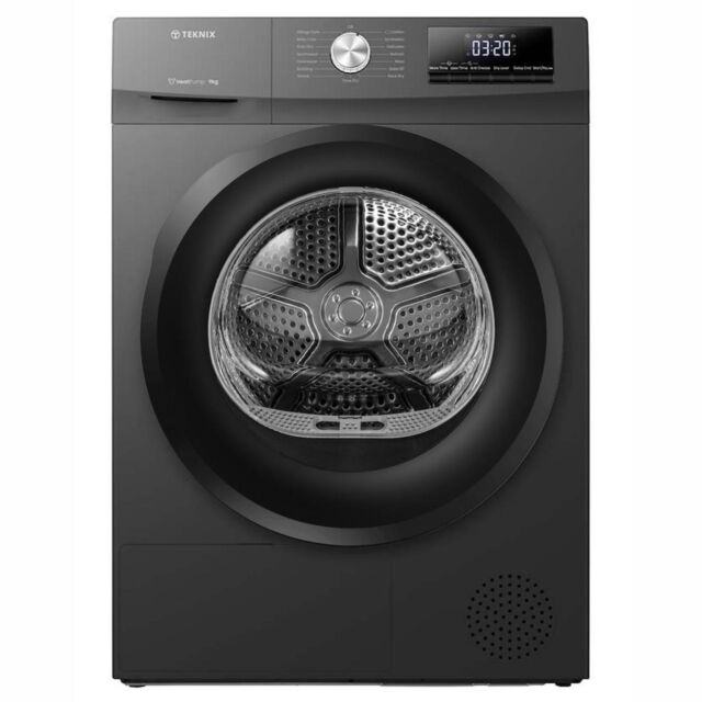 Teknix TK2HP9HS 9kg Heat Pump Tumble Dryer - Titanium