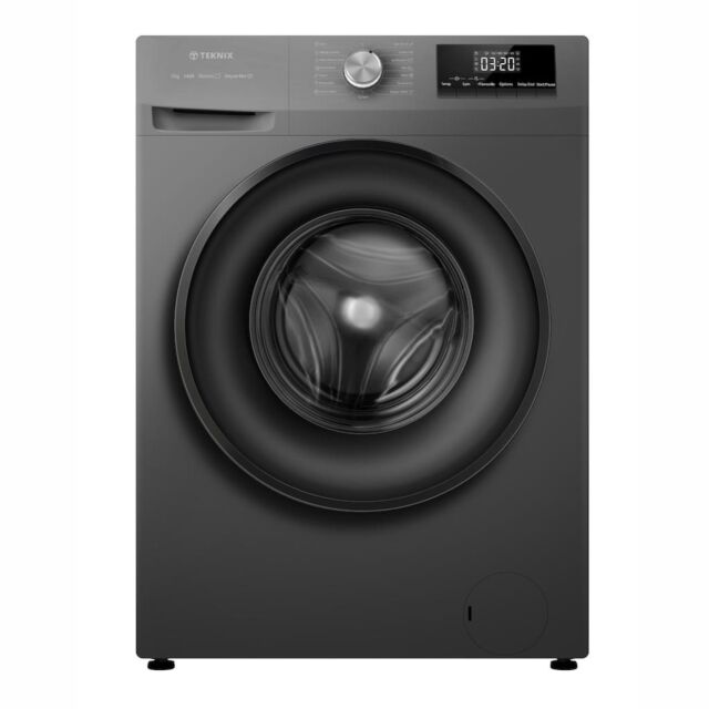 Teknix 8kg 1400spin Freestanding Washer  Titanium