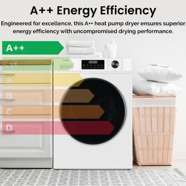 Teknix TK3HP10XW 10kg Heat Pump Tumble Dryer - White