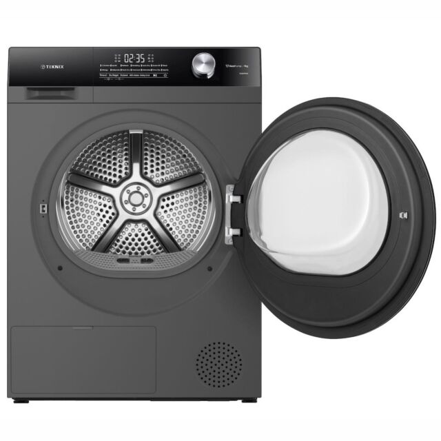 Teknix TK5HP9HS 5 Series 9kg Heat Pump Tumble Dryer - Titanium