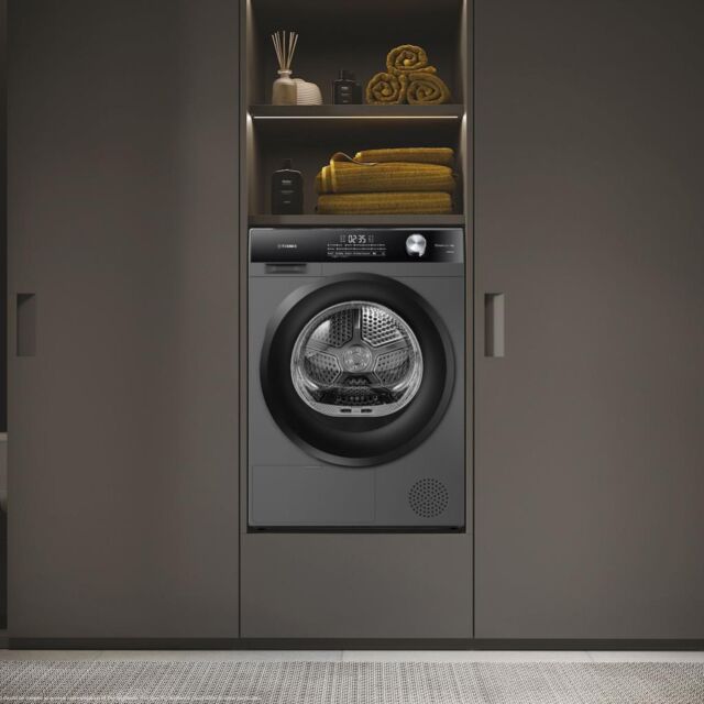 Teknix TK5HP9HS 5 Series 9kg Heat Pump Tumble Dryer - Titanium