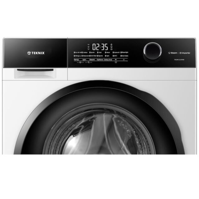 Teknix TK5W1214HW 5 Series 12kg Washing Machine with 1400rpm Spin - White
