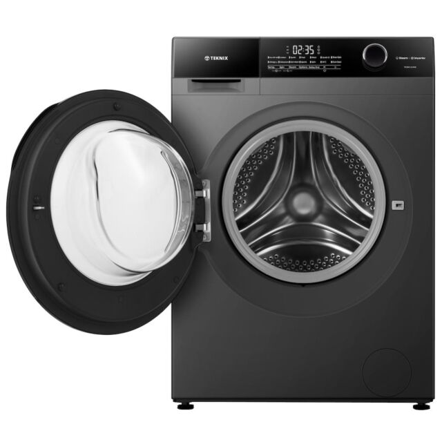 Teknix TK5W1214HS 5 Series 12kg Washing Machine with 1400rpm Spin - Graphite