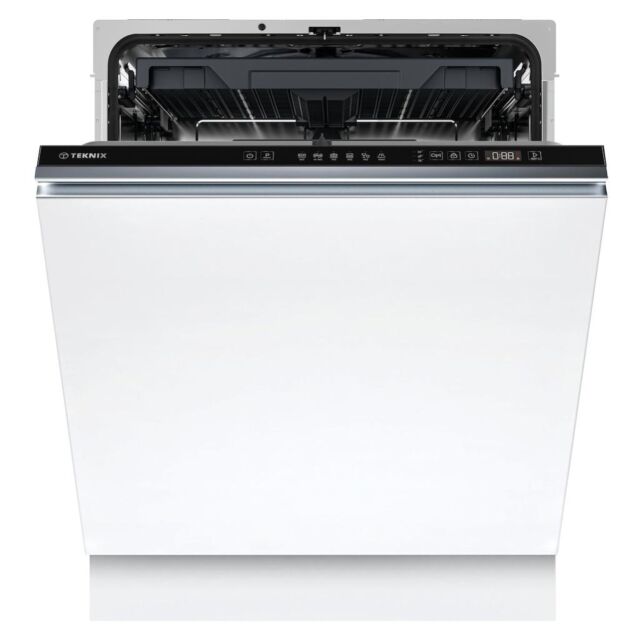 Teknix TX3BD608  Black Full Size Dishwasher  15 Place Settings  C Energy Rating