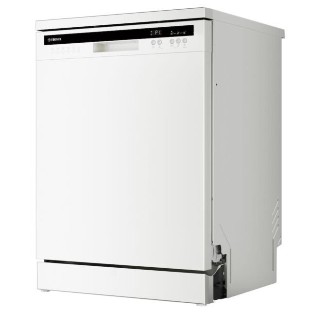 Teknix TX3FD618W 3 Series Freestanding 60cm Dishwasher - 15 Place Settings - Energy Class C - White