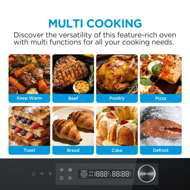 Midea MCOTV950E4MO-BK Built-In Combination Microwave Oven - Black