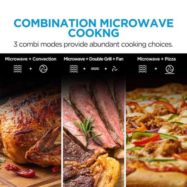 Midea MCOTV950E4MO-BK Built-In Combination Microwave Oven - Black