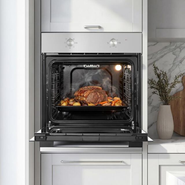 Midea Xpress MBO65M40M04E-SS Static Built-In Single Oven - Stainless Steel - A Rated