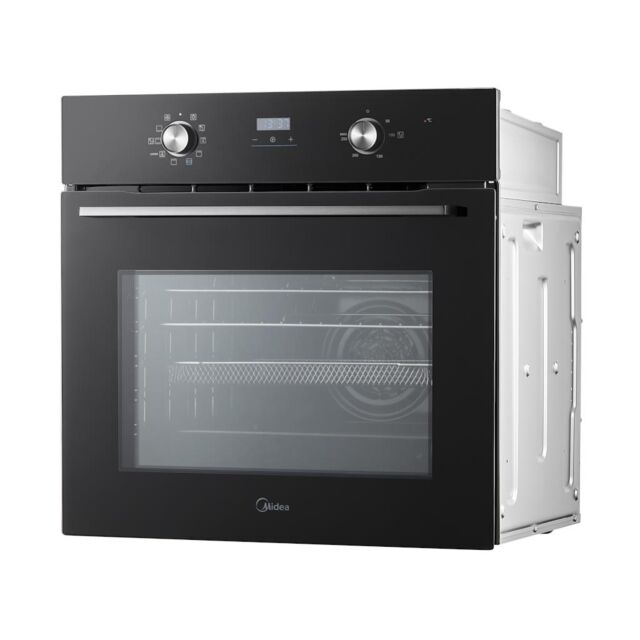 Midea Xpress Fry MBO65M90D2C-BK Multifunction Built-In Single Oven with Catalytic Liners - Black - A+ Rated