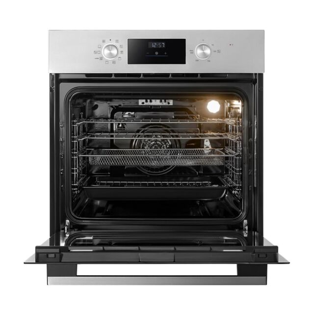 Midea Xpress Fry MBO65M90D2C-SS Multifunction Built-In Single Oven with Catalytic Liners - Stainless Steel - A+ Rated
