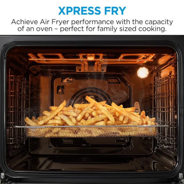 Midea Xpress Fry MBO65M90D2C-SS Multifunction Built-In Single Oven with Catalytic Liners - Stainless Steel - A+ Rated