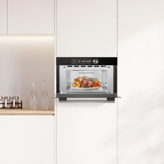 Midea Xpress Wave MBOTG934E4MO-BK 38cm High Built-In Microwave - Black