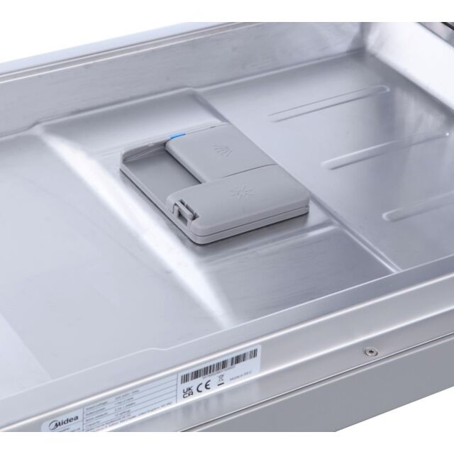 Midea MDWEF1034C(S)-WG-UK 10 Place Setting Freestanding Slimline 45cm Dishwasher - Silver