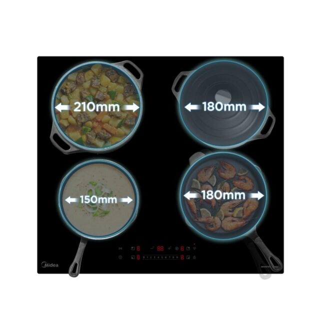 Midea Even Pro MIH744E325GK 60cm Induction Hob - Black