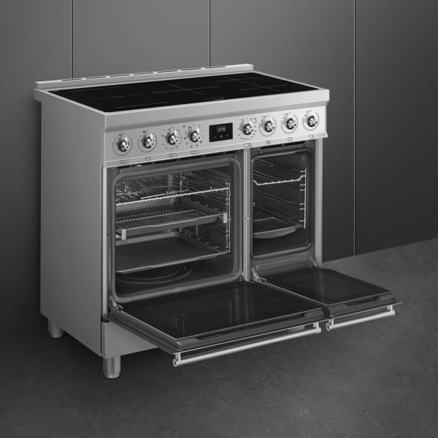 Smeg C92IPX2 90cm Induction Range Cooker - Stainless Steel