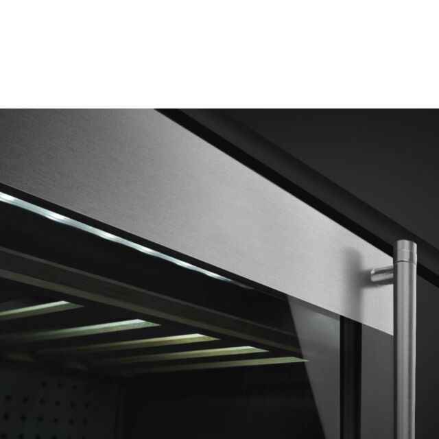 Smeg CVI338LX3 60cm Classic Undercounter Wine Cooler with Left Hand Hinge, Stainless Steel