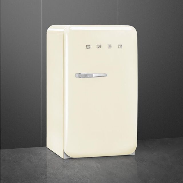 Smeg FAB10HRCR5 Retro Mini Fridge with Ice Box Right Hand Hinge - Cream