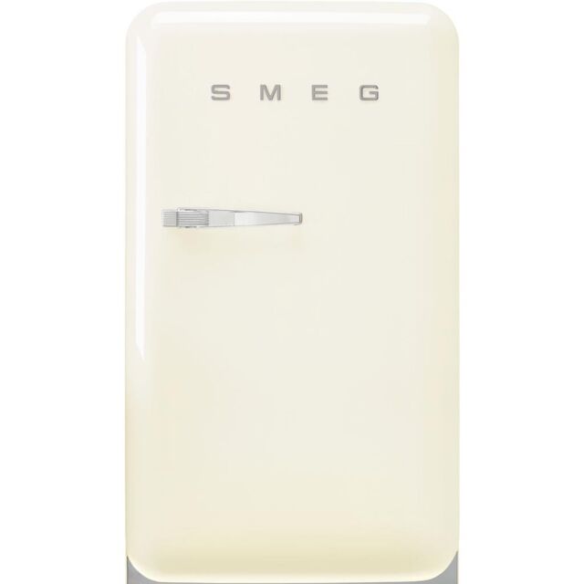 Smeg FAB10HRCR6 Retro Mini Fridge with Ice Box Right Hand Hinge - Cream