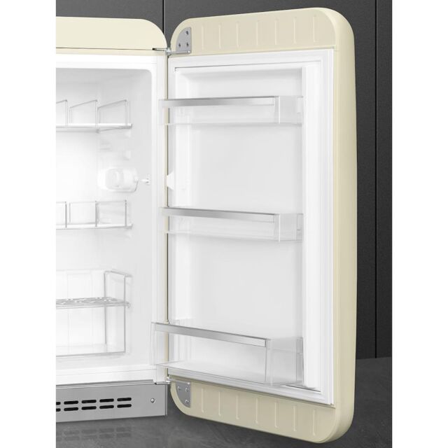 Smeg FAB10HRCR6 Retro Mini Fridge with Ice Box Right Hand Hinge - Cream