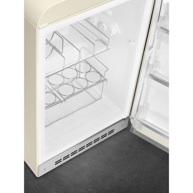 Smeg FAB10HRCR6 Retro Mini Fridge with Ice Box Right Hand Hinge - Cream