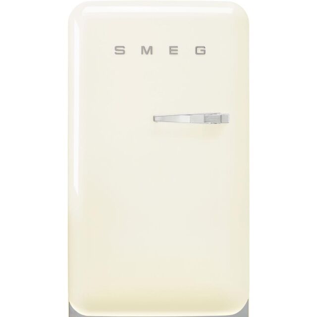 Smeg FAB10LCR6 Retro Mini Fridge Left Hand Hinge - Cream