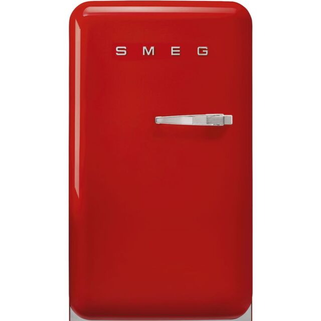 Smeg FAB10LRD6 Retro Mini Fridge Left Hand Hinge - Red