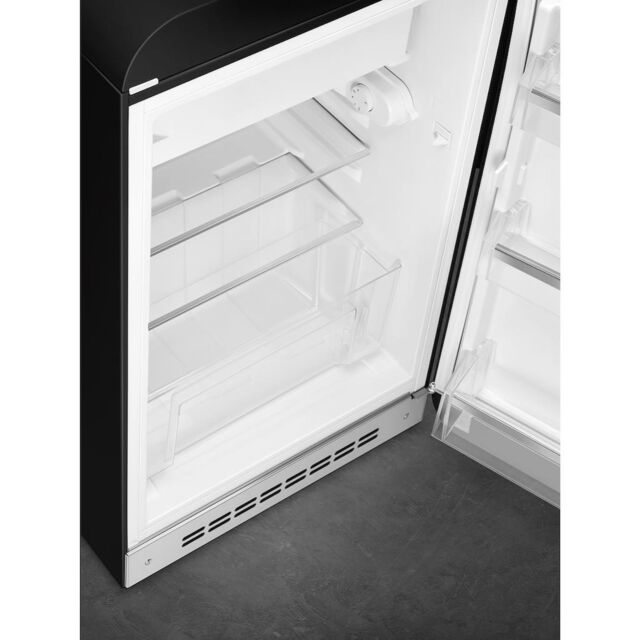 Smeg FAB10RBL6 Retro Mini Fridge Right Hand Hinge - Black