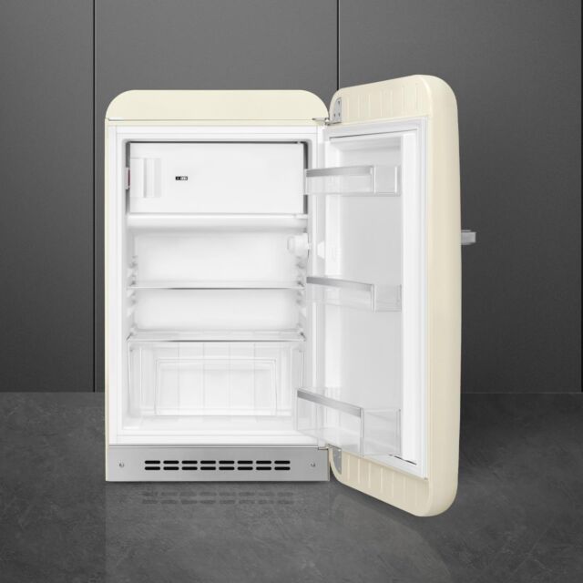 Smeg FAB10RCR6 Retro Mini Fridge Right Hand Hinge - Cream
