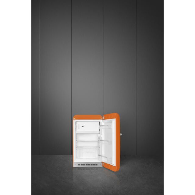 Smeg FAB10ROR6 Retro Mini Fridge Right Hand Hinge - Orange
