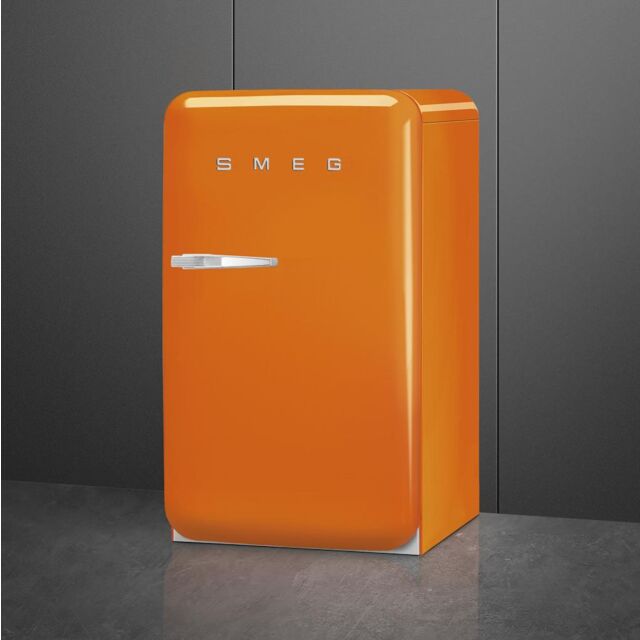 Smeg FAB10ROR6 Retro Mini Fridge Right Hand Hinge - Orange
