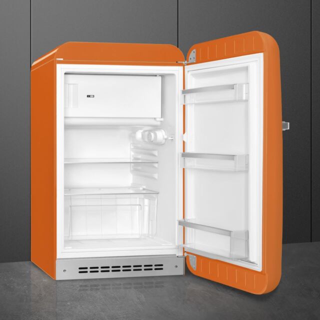 Smeg FAB10ROR6 Retro Mini Fridge Right Hand Hinge - Orange