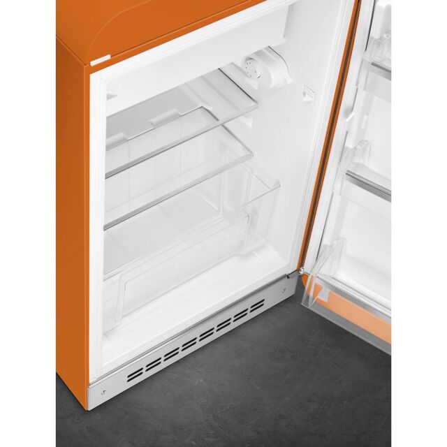 Smeg FAB10ROR6 Retro Mini Fridge Right Hand Hinge - Orange