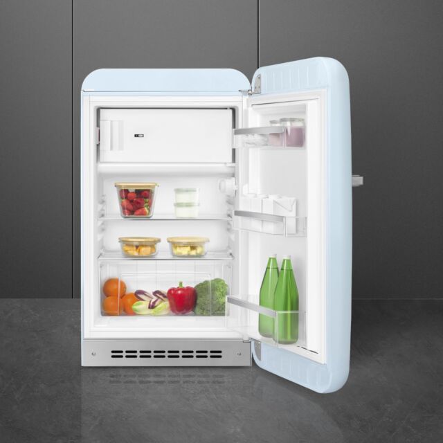 Smeg FAB10RPB6 Retro Mini Fridge Right Hand Hinge - Pastel Blue