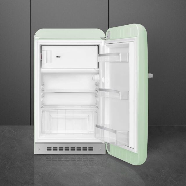 Smeg FAB10RPG6 Retro Mini Fridge Right Hand Hinge - Pastel Green