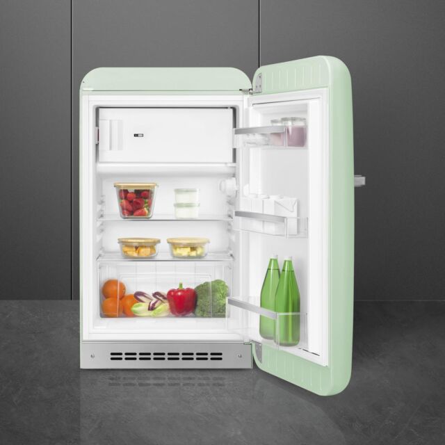 Smeg FAB10RPG6 Retro Mini Fridge Right Hand Hinge - Pastel Green