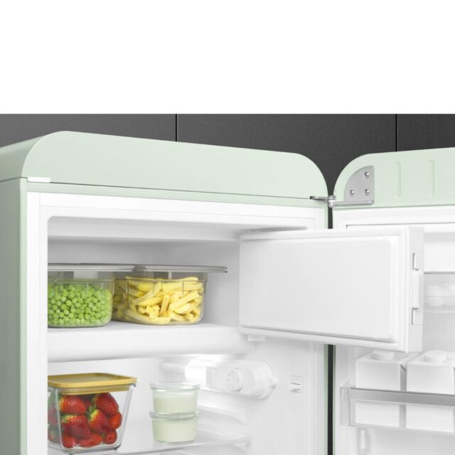 Smeg FAB10RPG6 Retro Mini Fridge Right Hand Hinge - Pastel Green