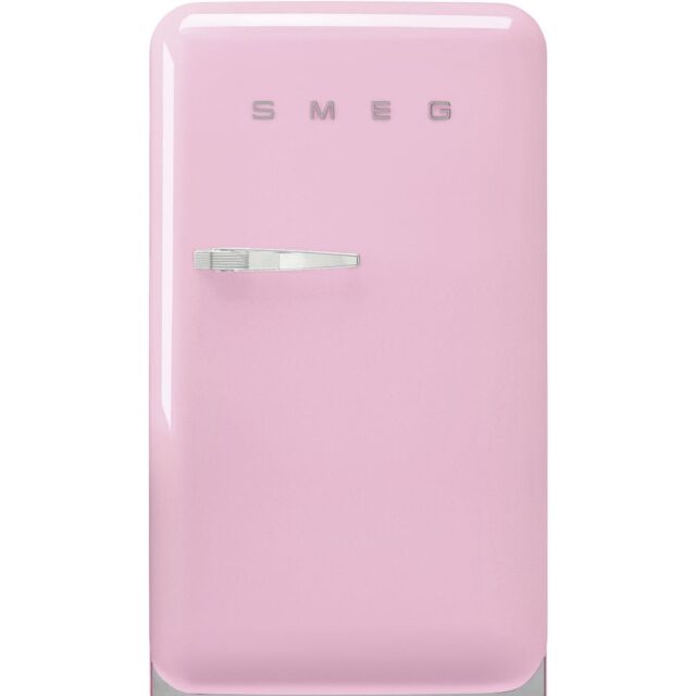 Smeg FAB10RPK6 Retro Mini Fridge Right Hand Hinge - Pink
