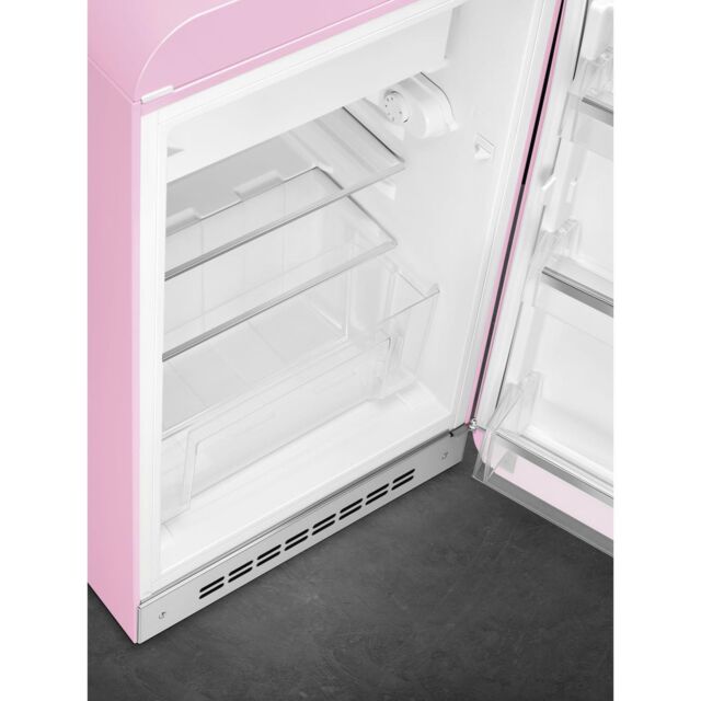 Smeg FAB10RPK6 Retro Mini Fridge Right Hand Hinge - Pink