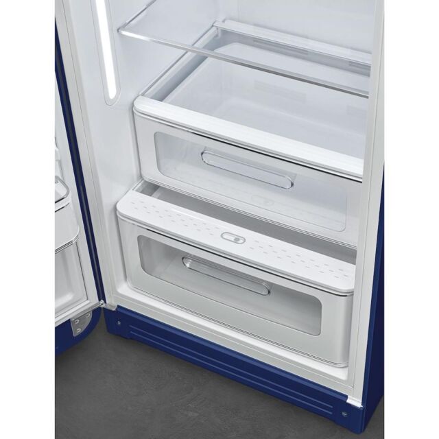 Smeg FAB28LDUJ5 60cm 50s Style Left Hand Hinge Fridge with Icebox, Union Jack