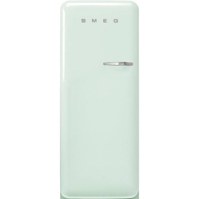 Smeg FAB28LPG5 60cm 50s Style Left Hand Hinge Fridge with Icebox, Pastel Green